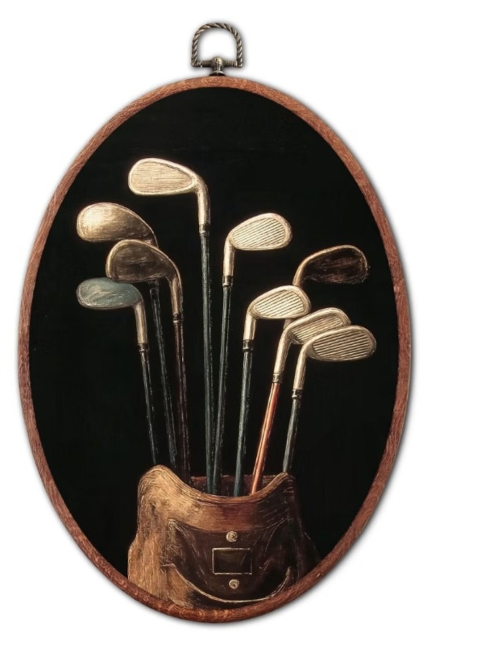 New Vintage Golf Clubs Wall Art - Hanging Canvas Decor